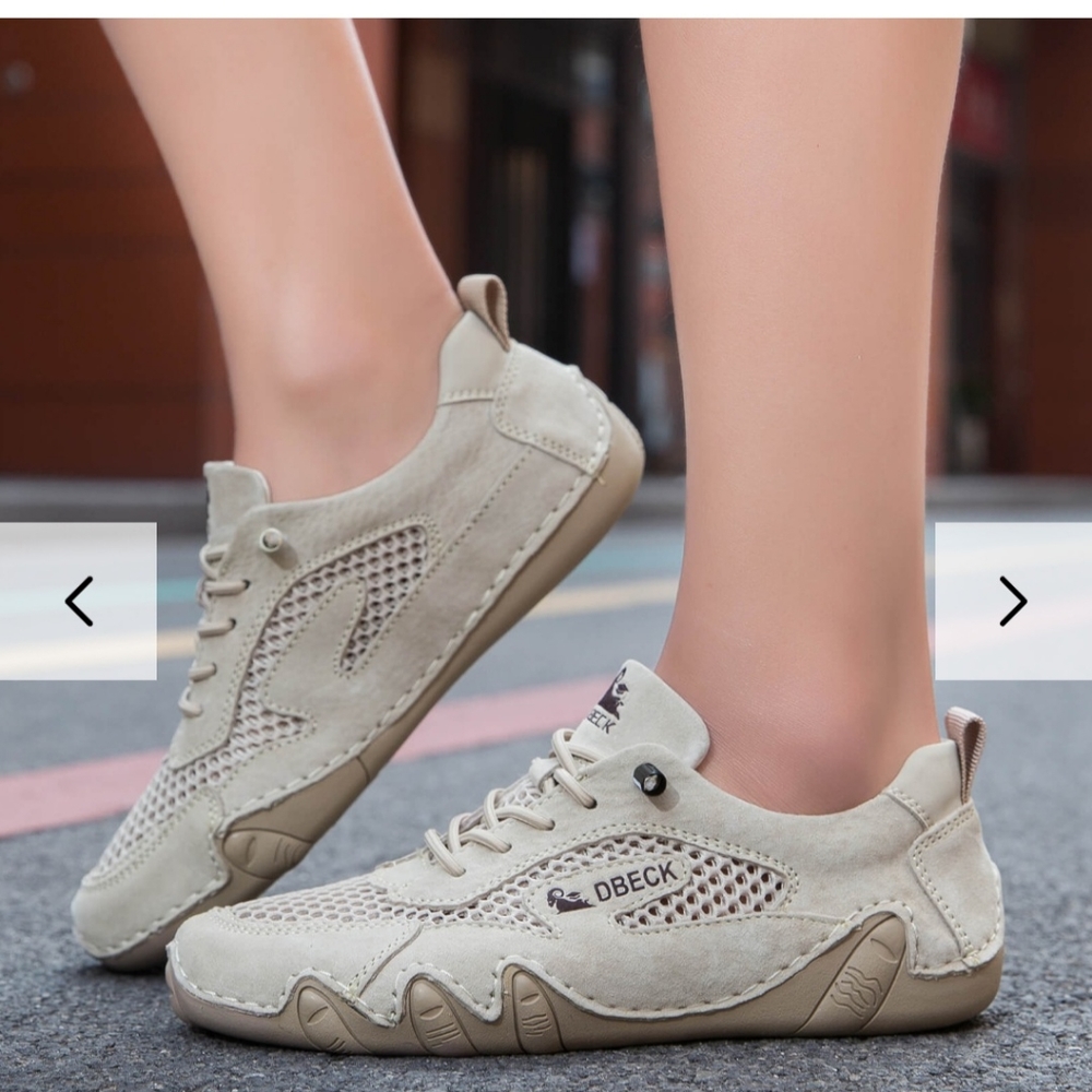 Dbeck®: Outdoor Mesh Trail Shoes for Hiking & Walking NEW Beige  size 8 womans